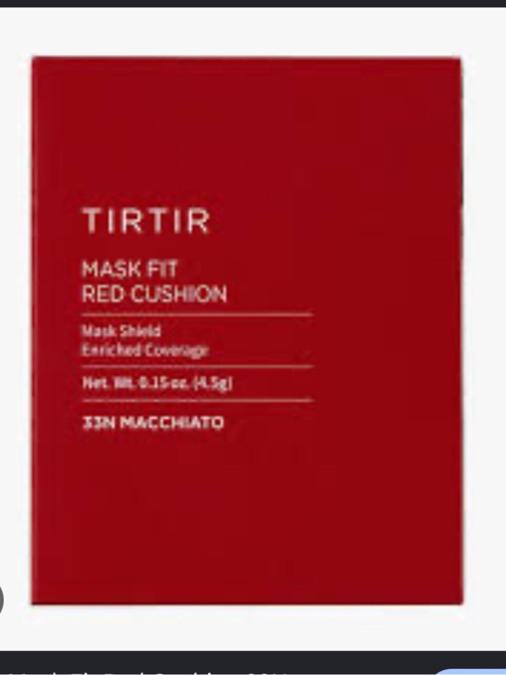 Tirtir Mask Fit Red Cushion 33N Macchiato